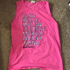 Disney princess tank top